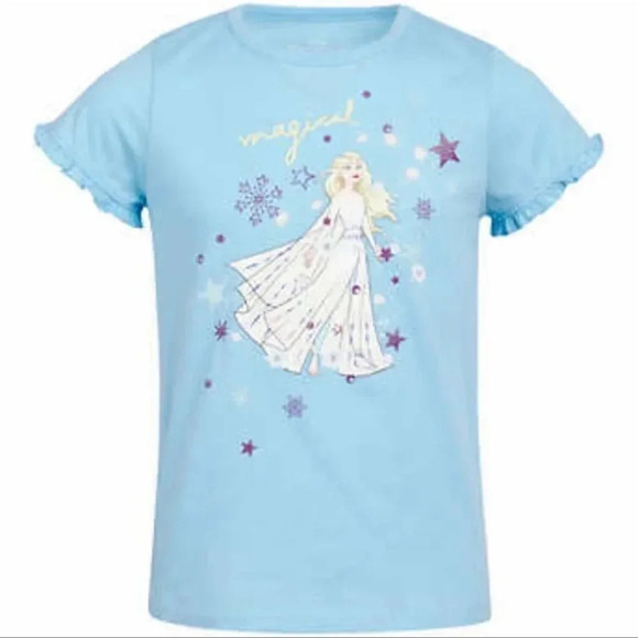 Frozen Kids' 4-pack Tee Elsa, Anna and Olaf Graphic Tee Size 4T - Picture 3 of 5